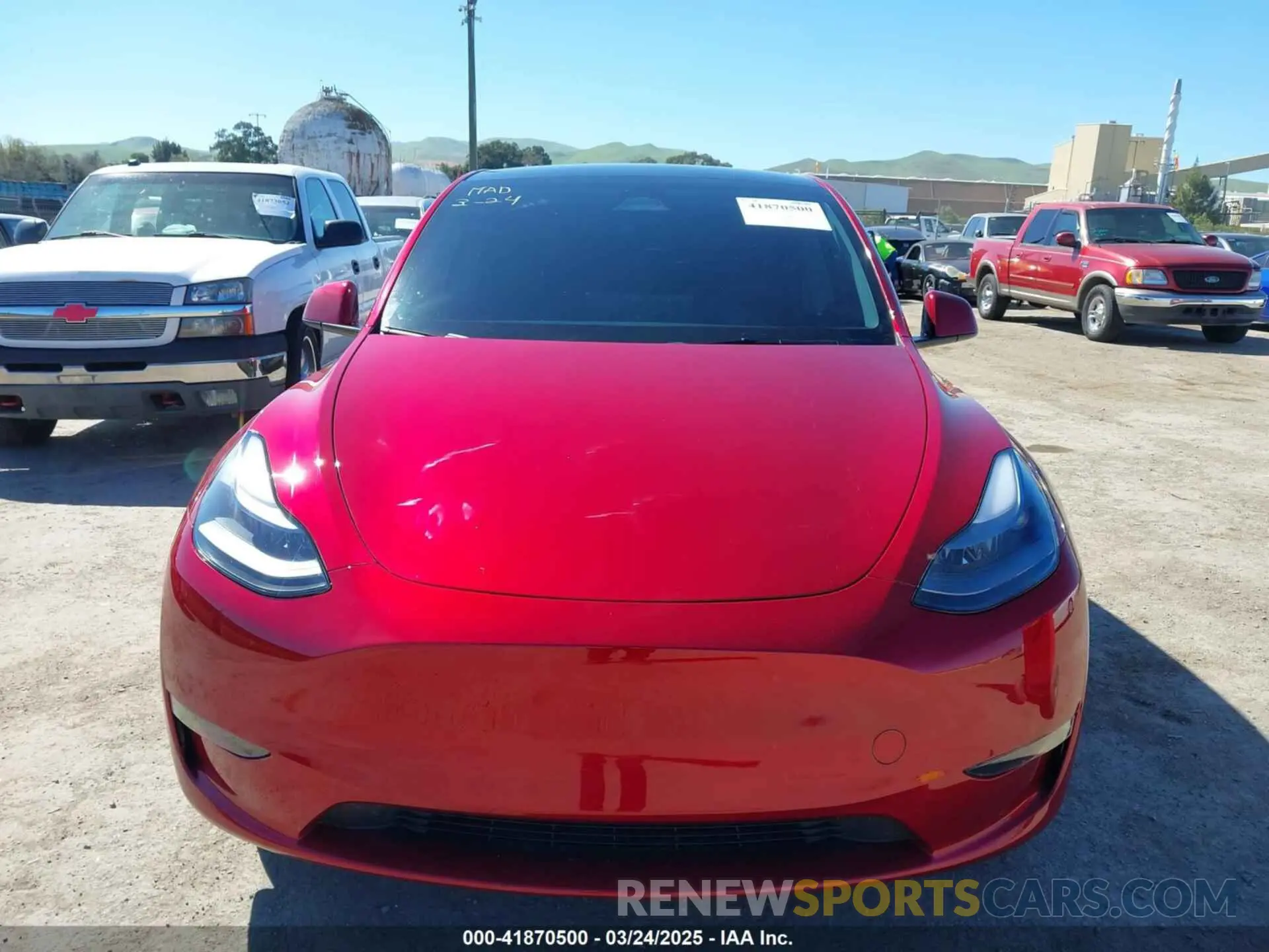 12 fotografías del automóvil dañado 7SAYGAEE6RF152066 TESLA MODEL Y 2024