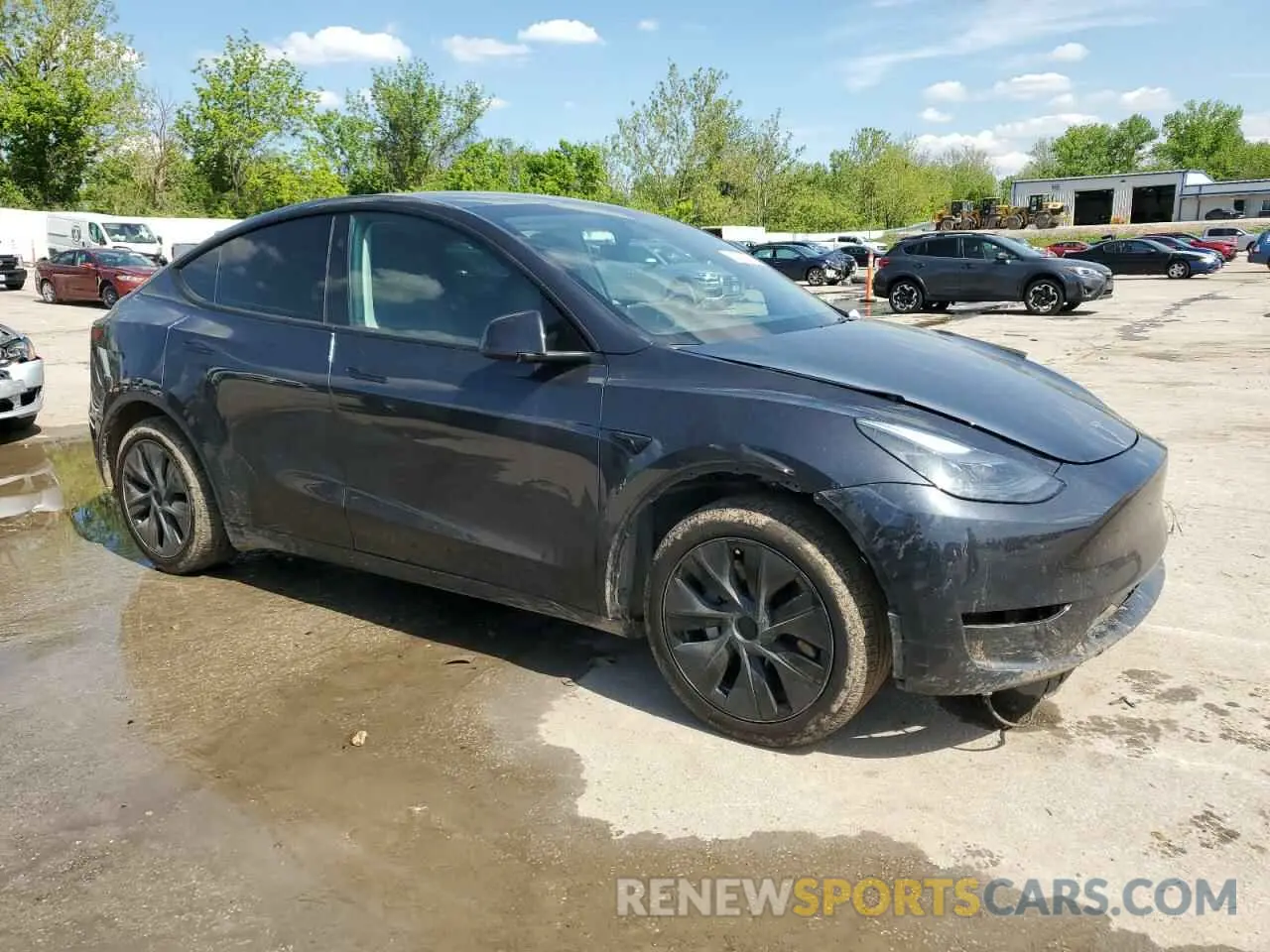 4 fotografías del automóvil dañado 7SAYGAEE6RF160698 TESLA MODEL Y 2024
