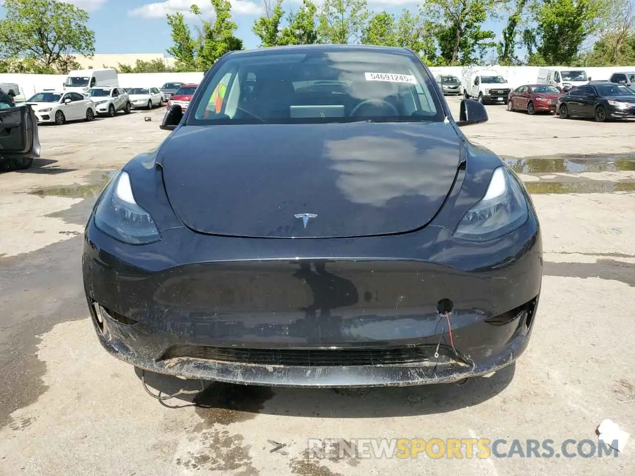 5 fotografías del automóvil dañado 7SAYGAEE6RF160698 TESLA MODEL Y 2024