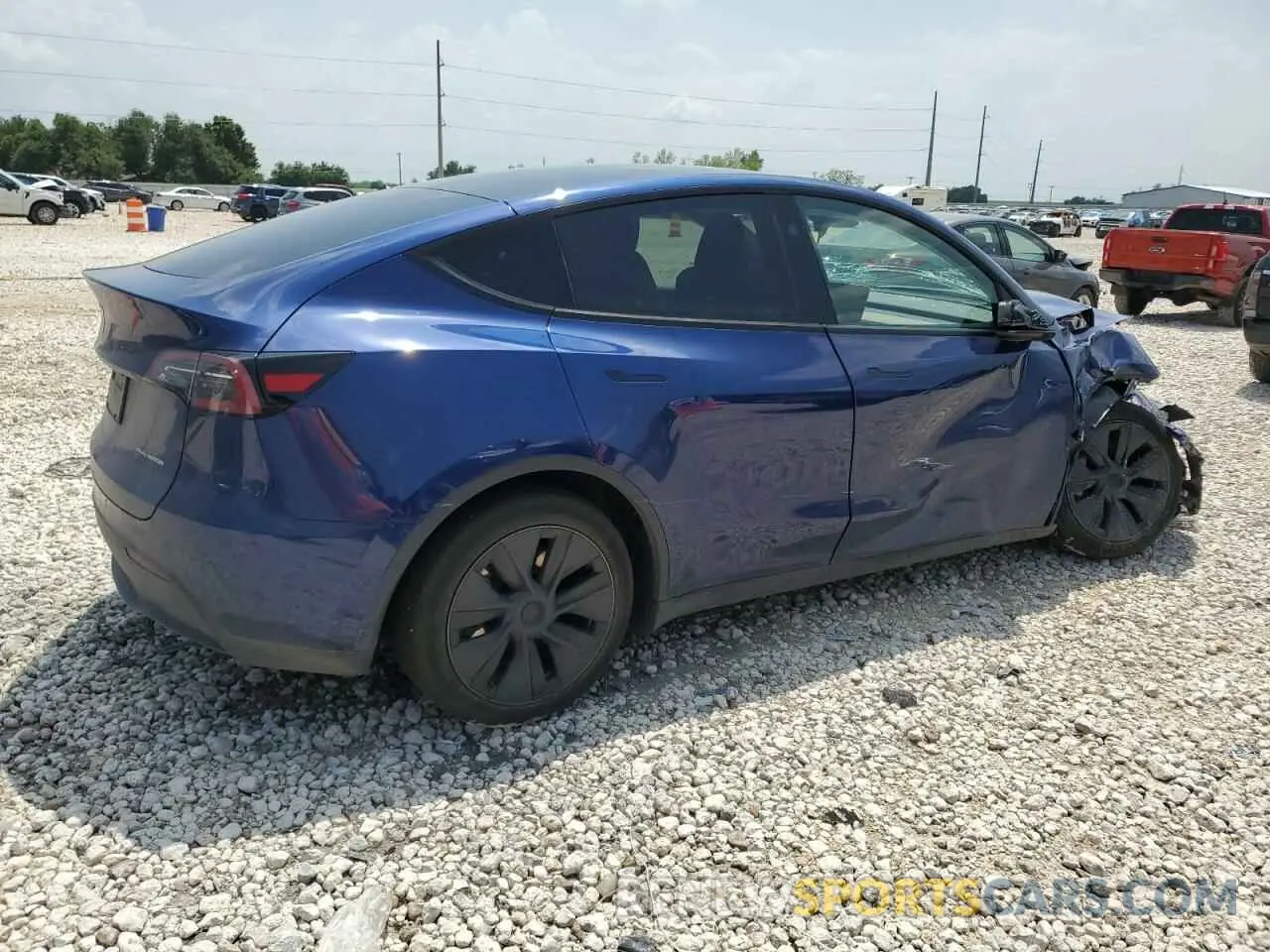 3 fotografías del automóvil dañado 7SAYGAEE6RF196245 TESLA MODEL Y 2024