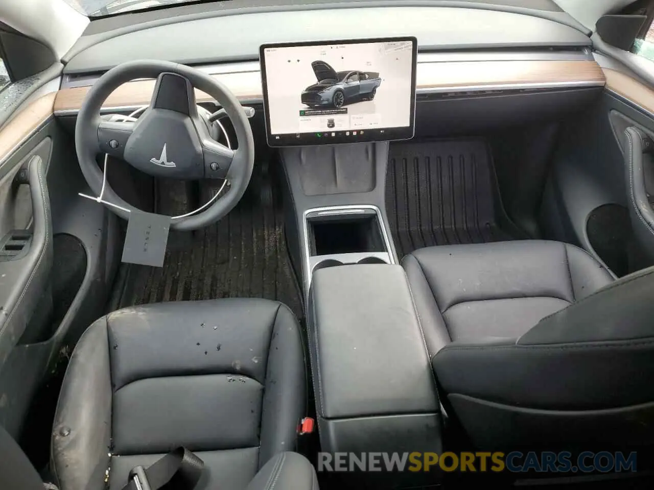 8 fotografías del automóvil dañado 7SAYGAEE7RF043096 TESLA MODEL Y 2024
