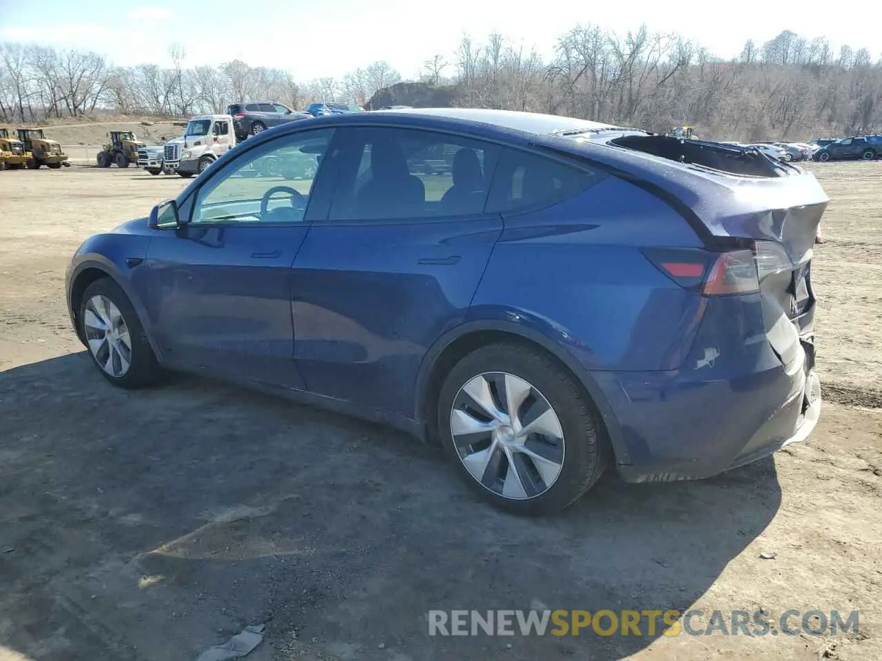 2 fotografías del automóvil dañado 7SAYGAEE7RF063042 TESLA MODEL Y 2024