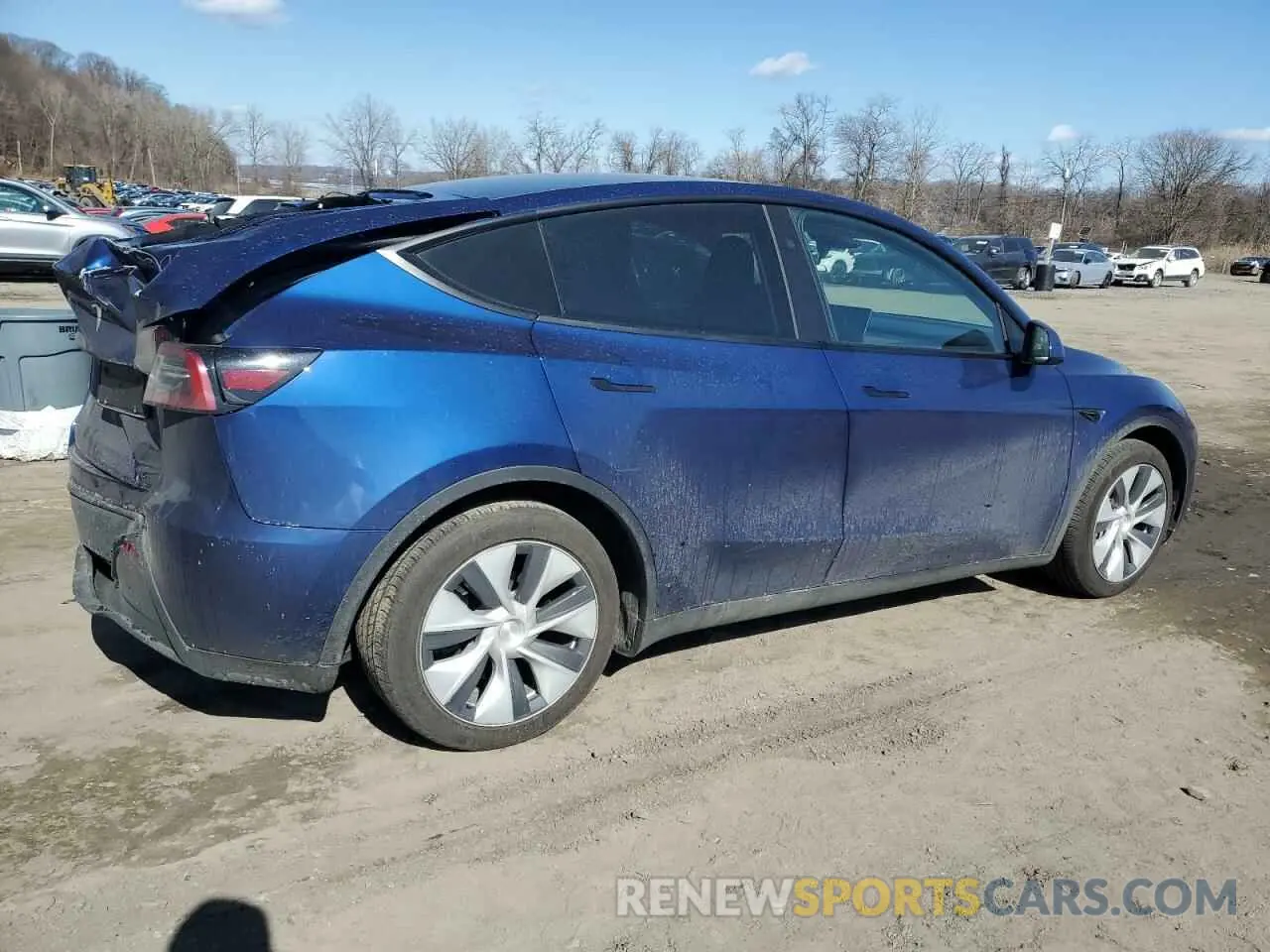 3 fotografías del automóvil dañado 7SAYGAEE7RF063042 TESLA MODEL Y 2024