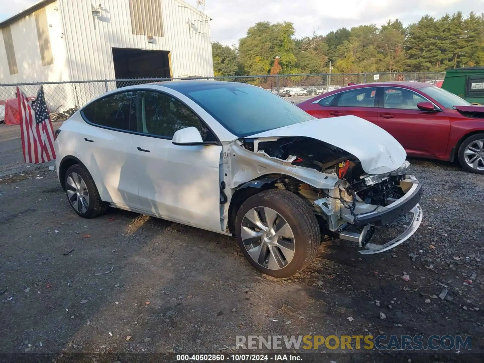 1 fotografías del automóvil dañado 7SAYGAEE8RF092274 TESLA MODEL Y 2024