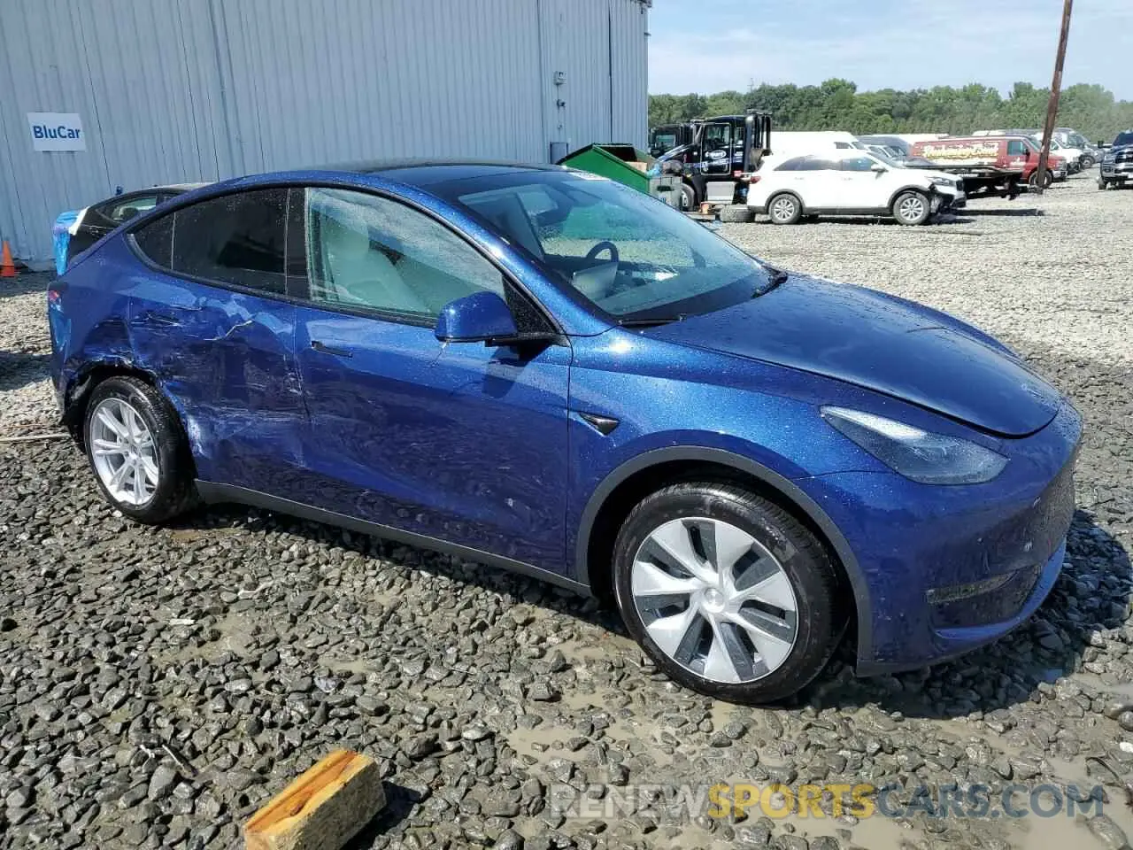 4 fotografías del automóvil dañado 7SAYGAEE9RF072132 TESLA MODEL Y 2024