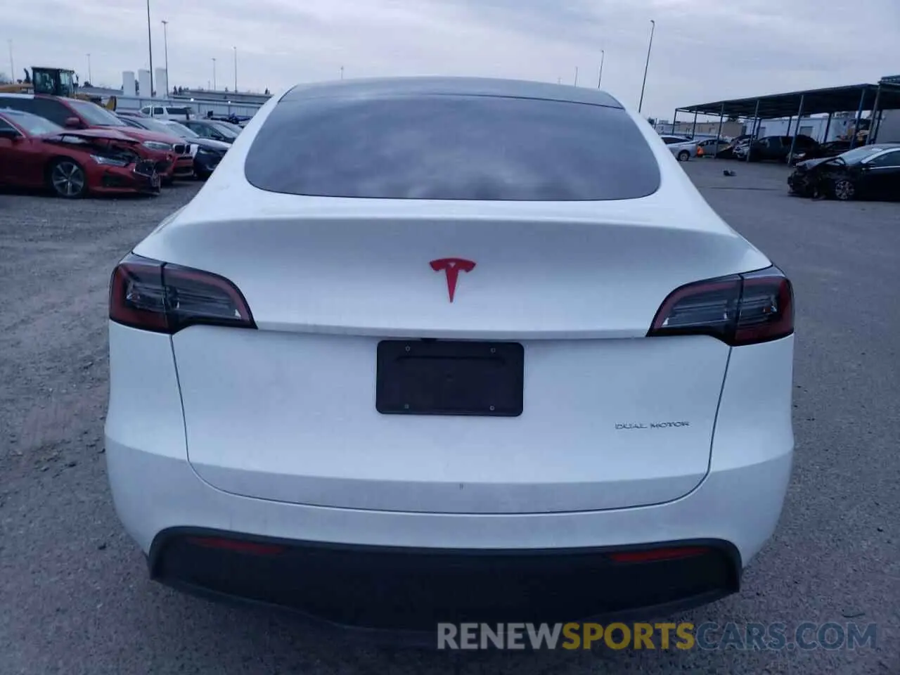 6 fotografías del automóvil dañado 7SAYGAEE9RF099721 TESLA MODEL Y 2024