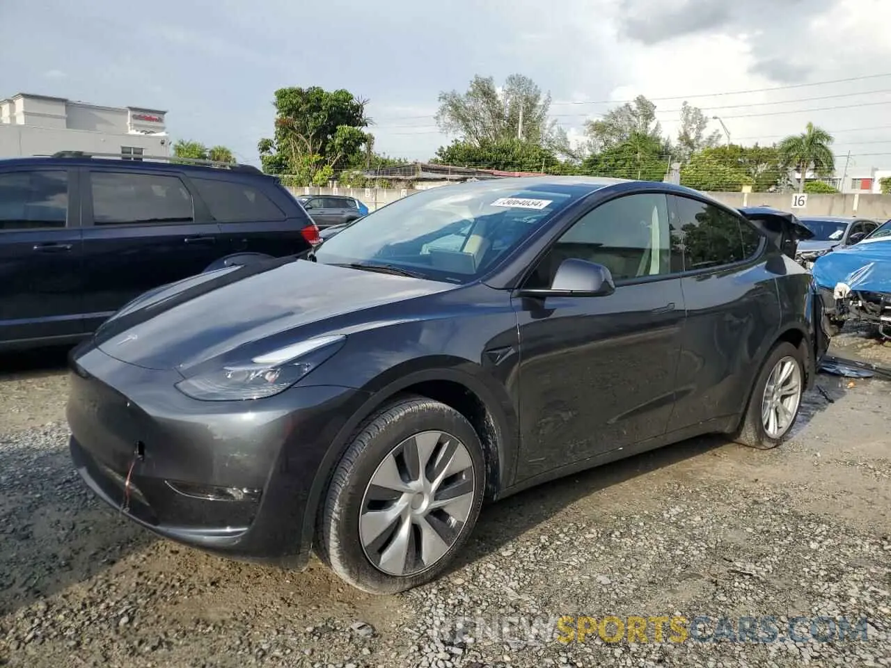 1 fotografías del automóvil dañado 7SAYGDED0RF093184 TESLA MODEL Y 2024