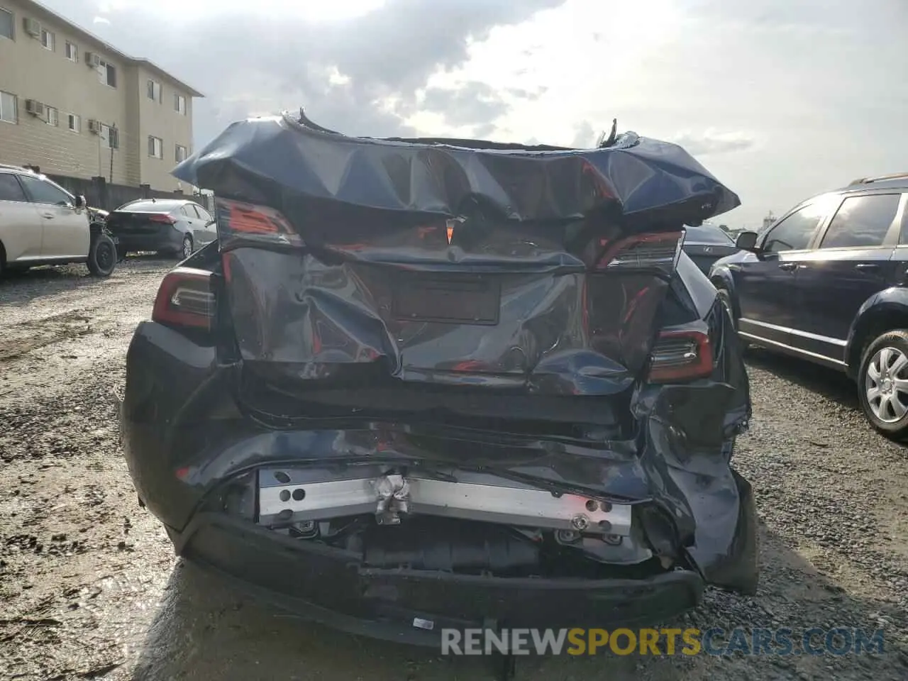 6 fotografías del automóvil dañado 7SAYGDED0RF093184 TESLA MODEL Y 2024
