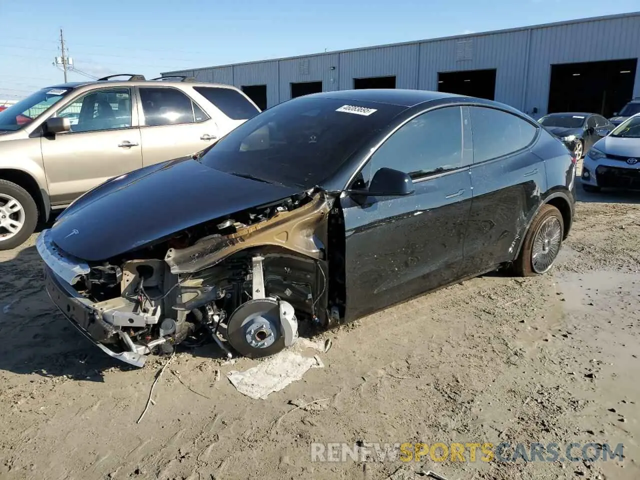 1 fotografías del automóvil dañado 7SAYGDED0RF098305 TESLA MODEL Y 2024