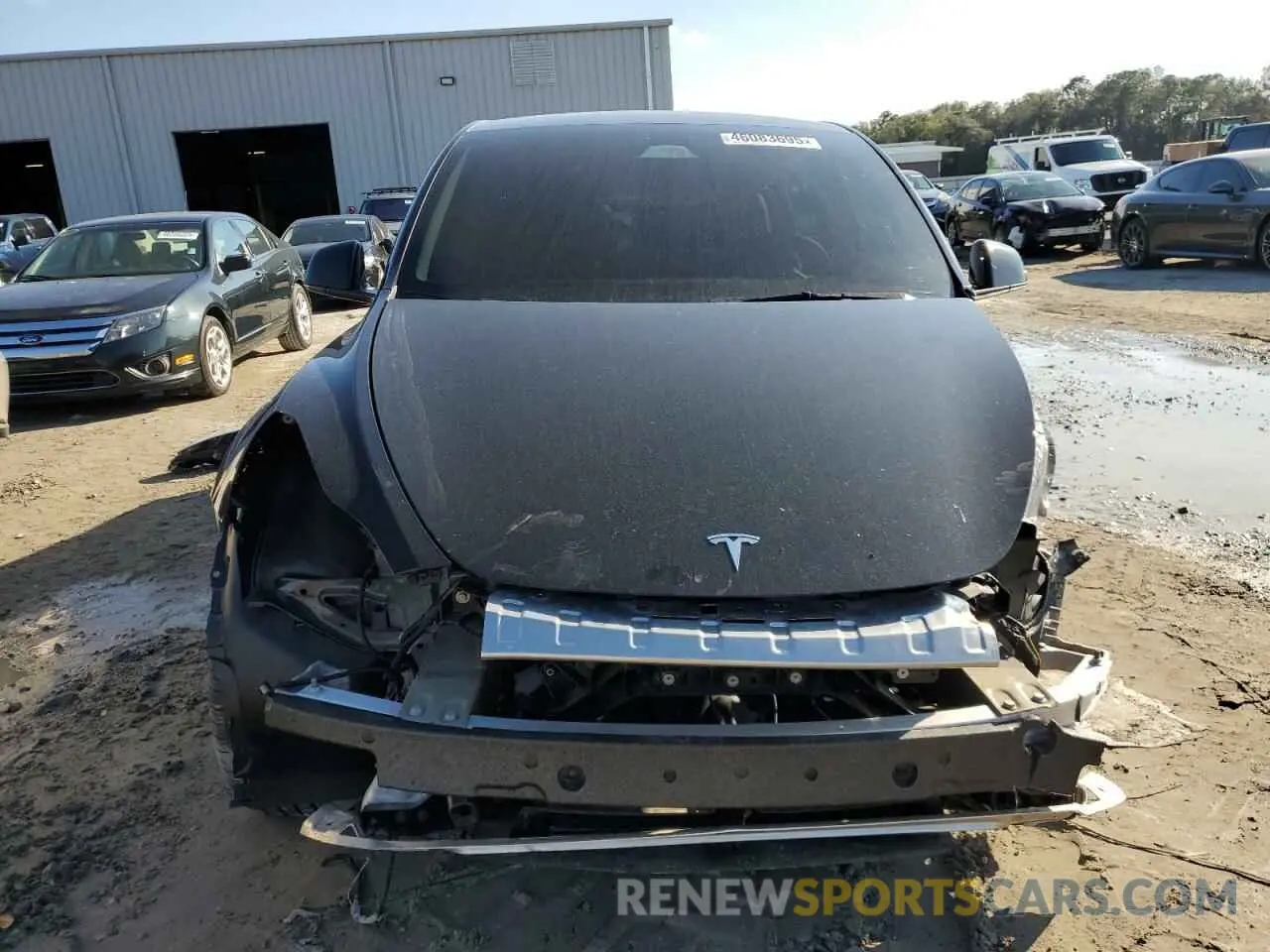 5 fotografías del automóvil dañado 7SAYGDED0RF098305 TESLA MODEL Y 2024