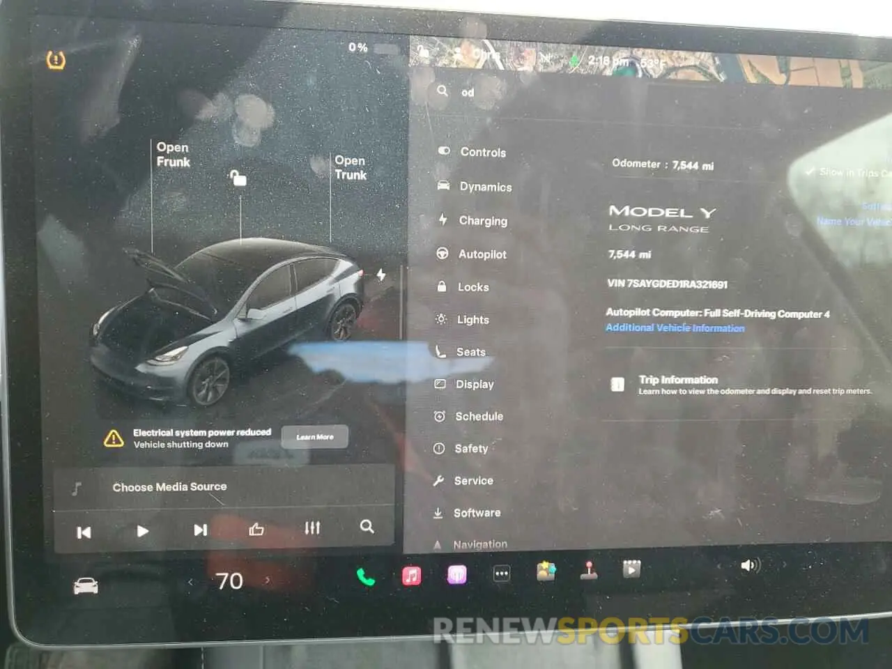 9 fotografías del automóvil dañado 7SAYGDED1RA321691 TESLA MODEL Y 2024