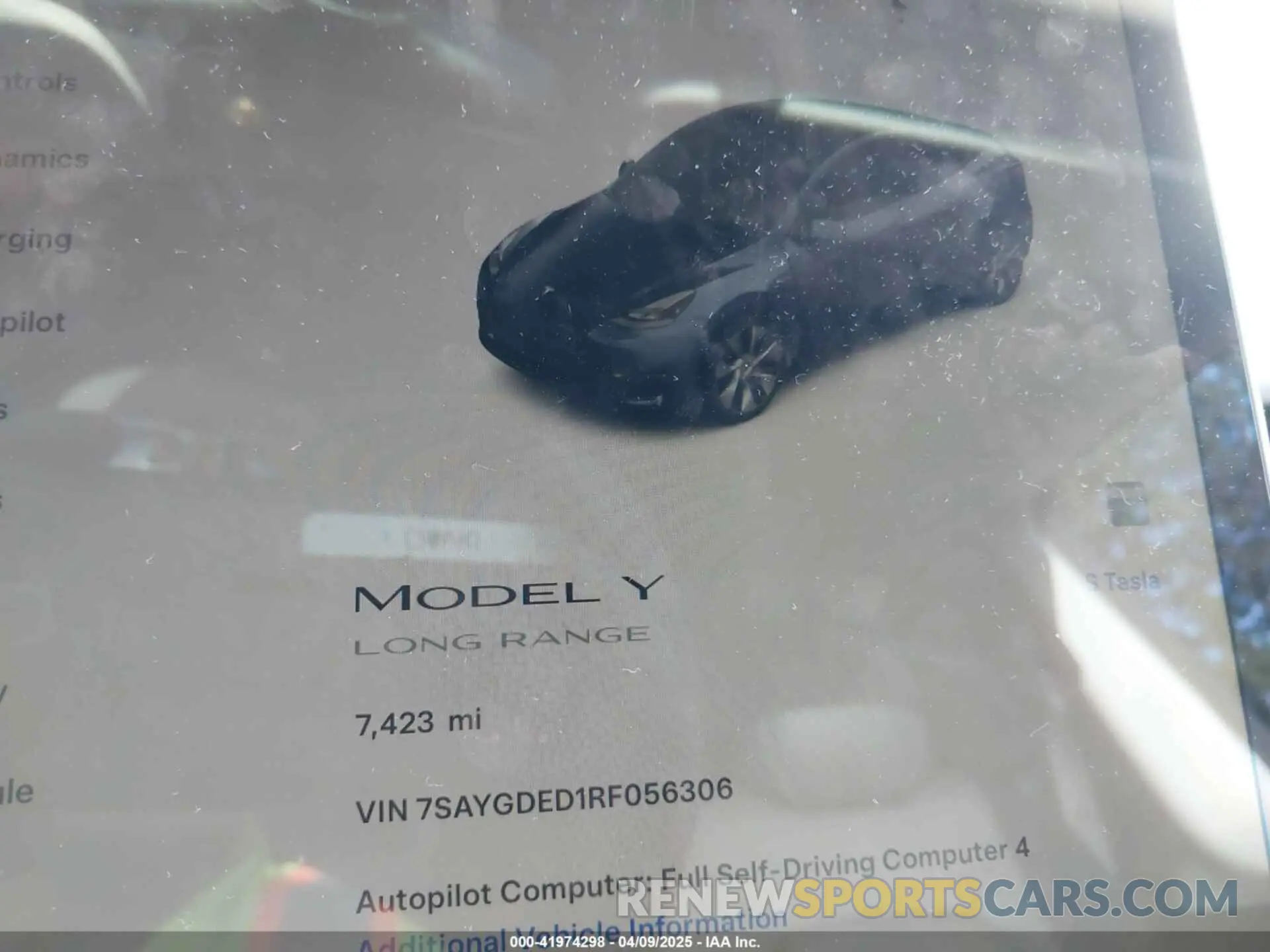 14 fotografías del automóvil dañado 7SAYGDED1RF056306 TESLA MODEL Y 2024