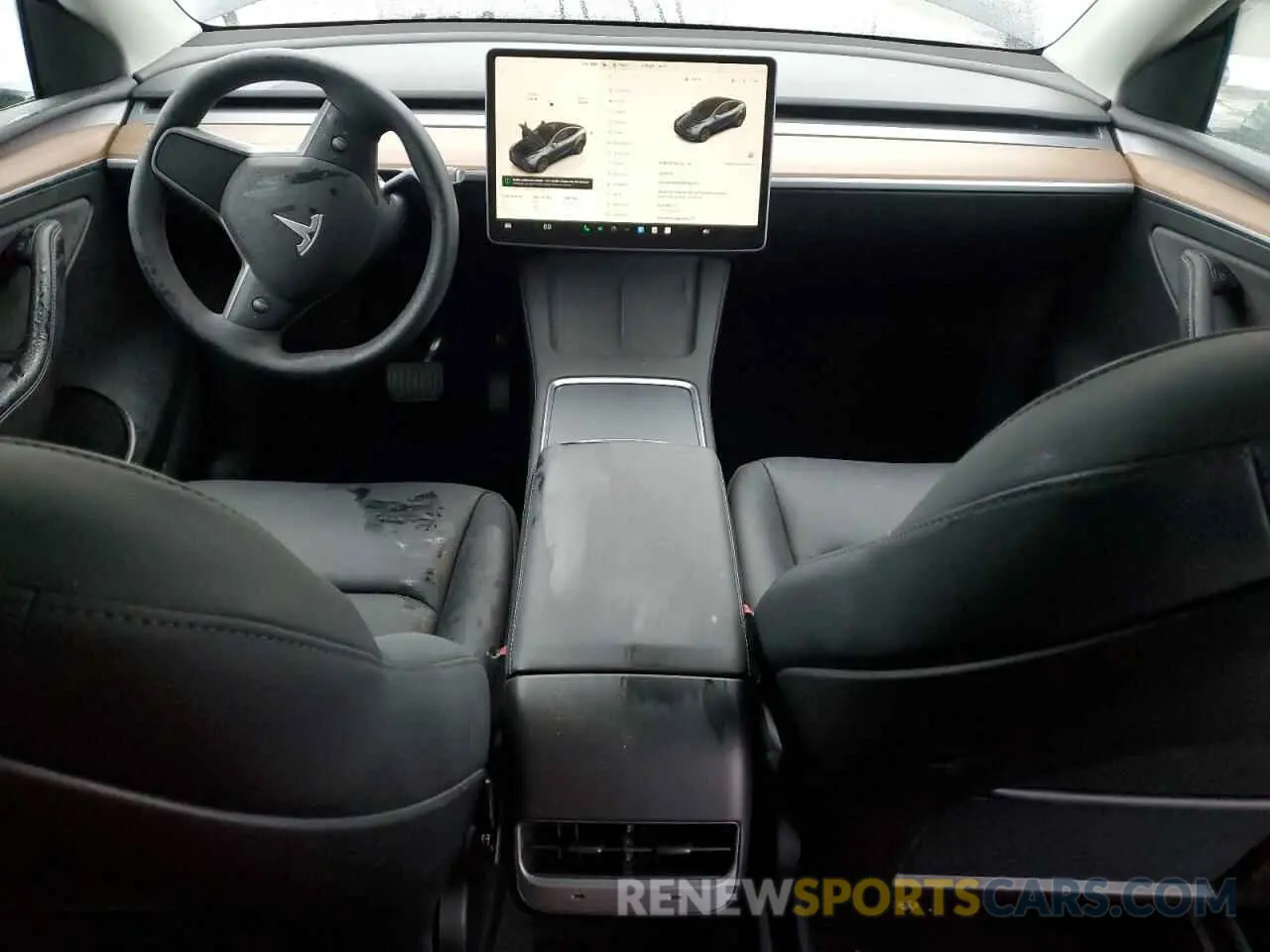 8 fotografías del automóvil dañado 7SAYGDED1RF098054 TESLA MODEL Y 2024