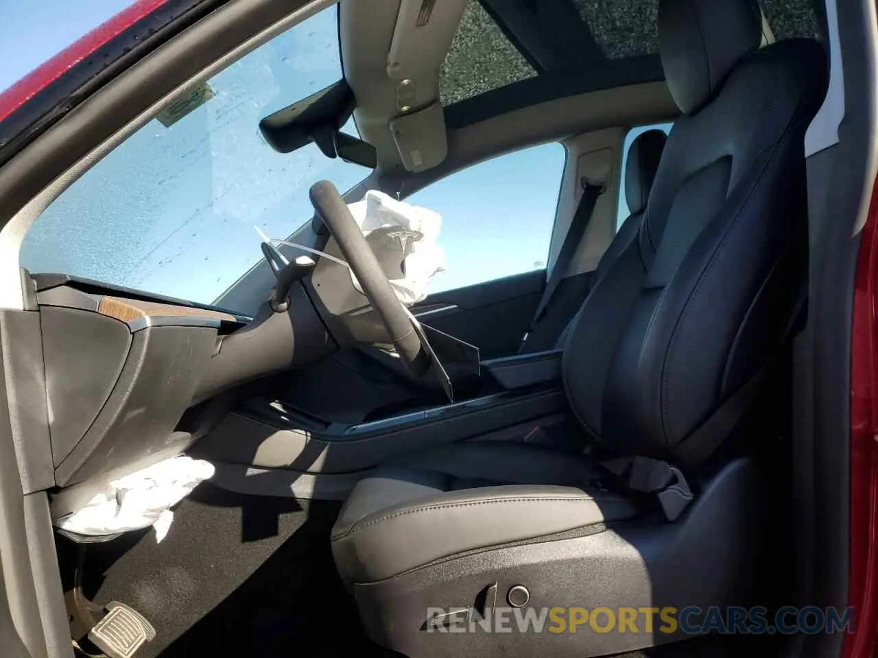 7 fotografías del automóvil dañado 7SAYGDED1RF132705 TESLA MODEL Y 2024