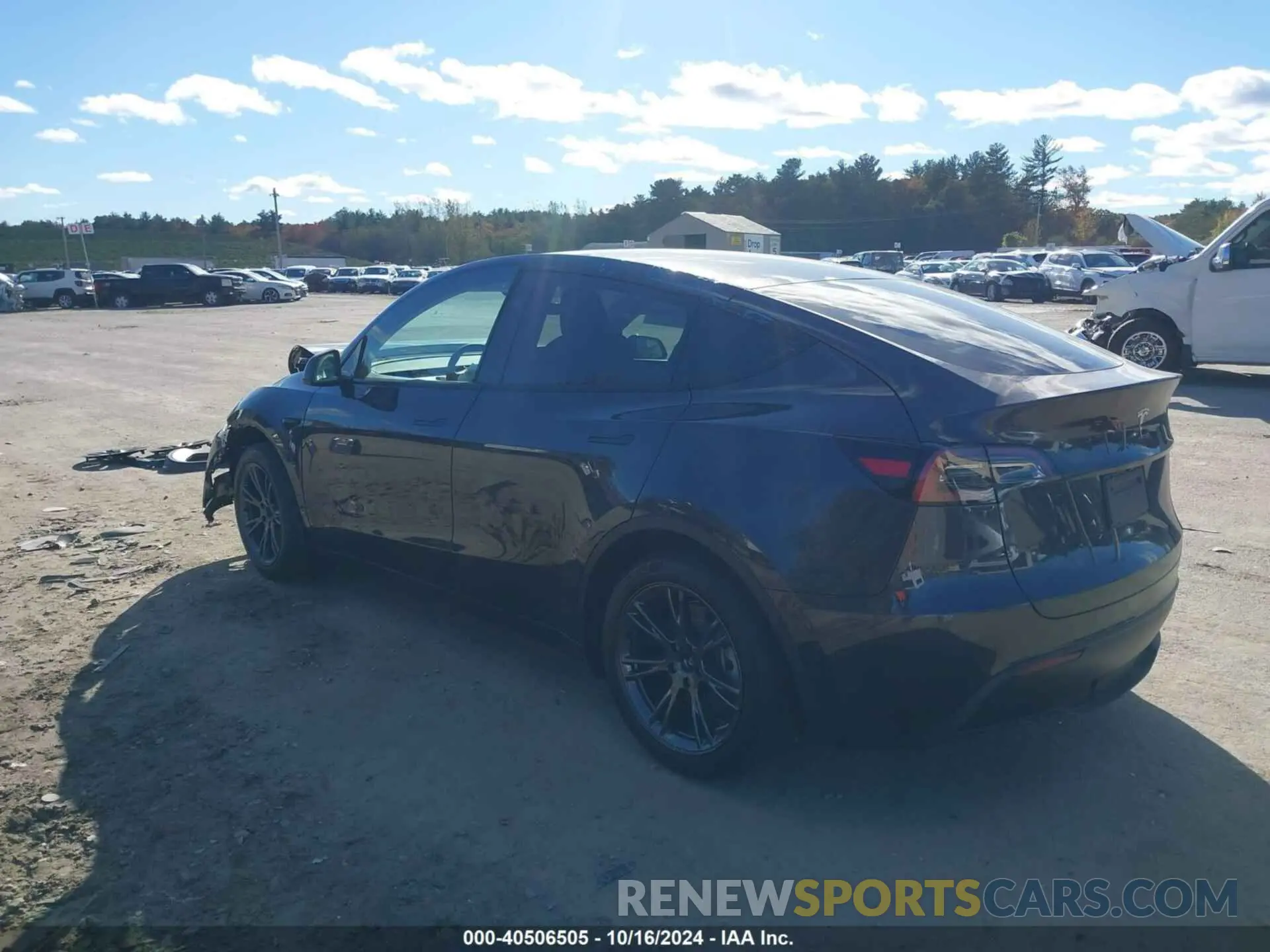 3 fotografías del automóvil dañado 7SAYGDED1RF193617 TESLA MODEL Y 2024