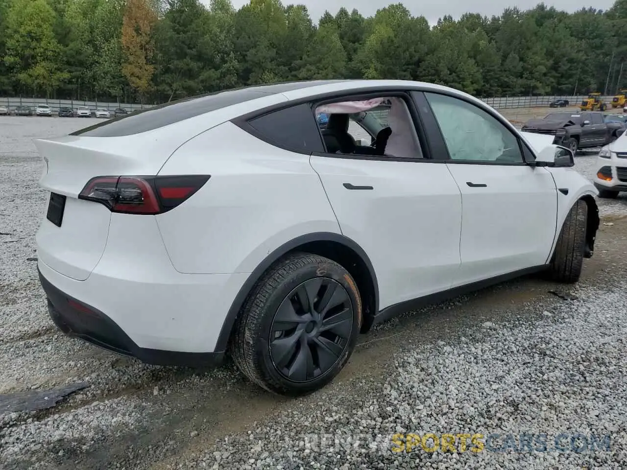 3 fotografías del automóvil dañado 7SAYGDED2RA301448 TESLA MODEL Y 2024