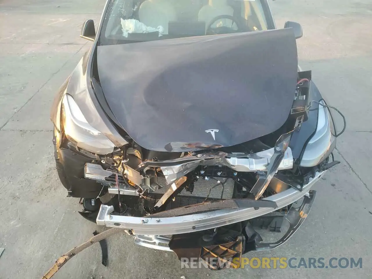 11 fotografías del automóvil dañado 7SAYGDED2RA322753 TESLA MODEL Y 2024