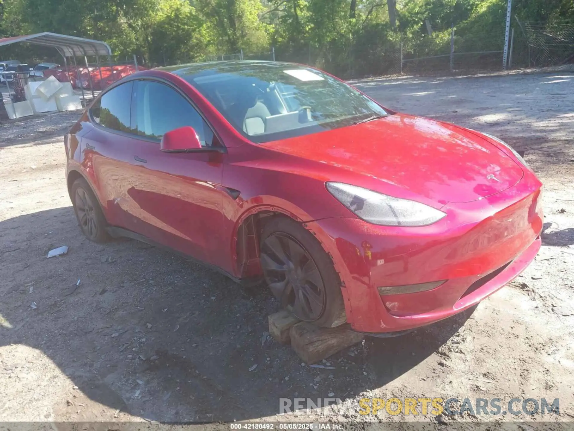 1 fotografías del automóvil dañado 7SAYGDED2RA325538 TESLA MODEL Y 2024