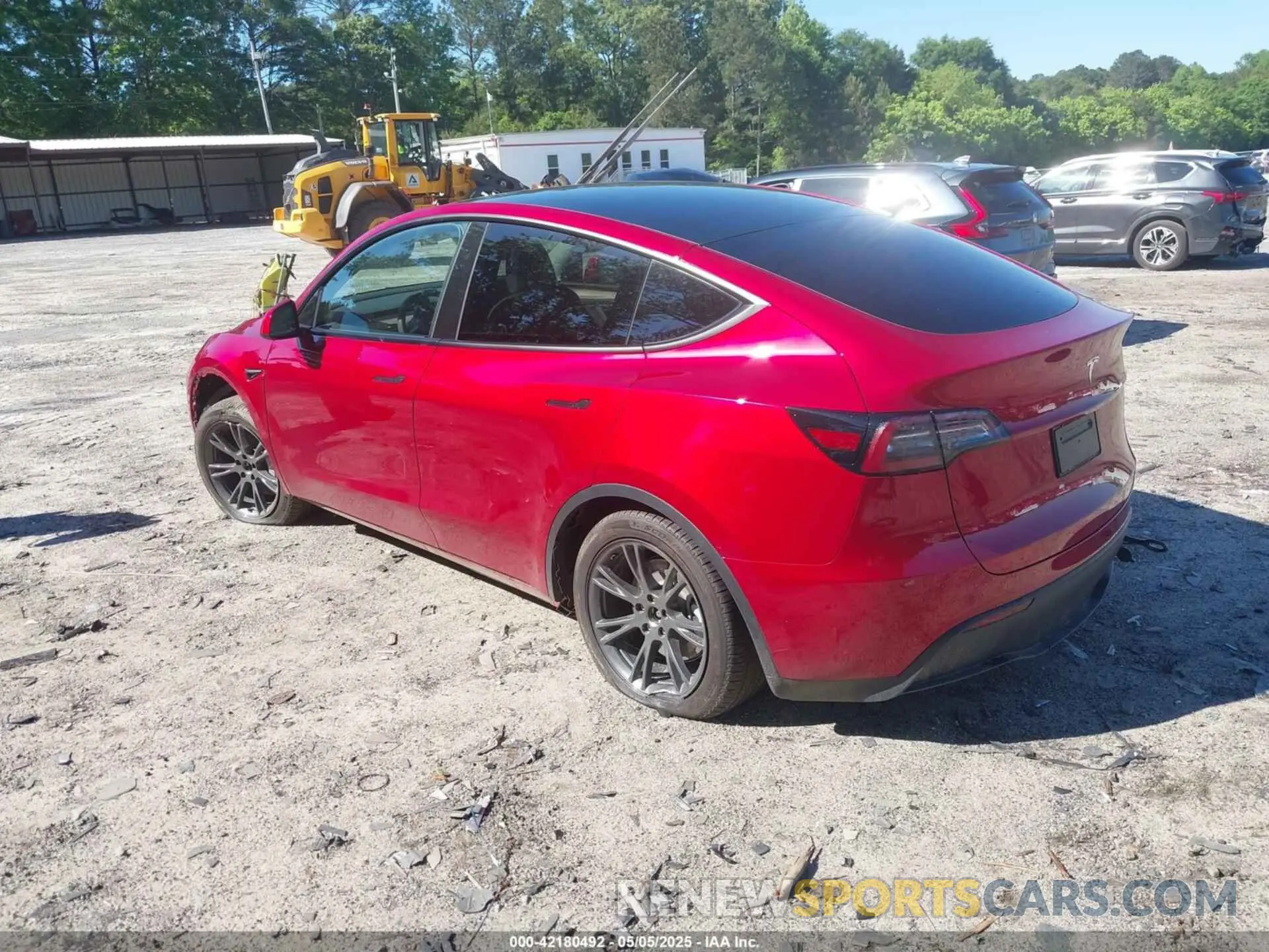 3 fotografías del automóvil dañado 7SAYGDED2RA325538 TESLA MODEL Y 2024