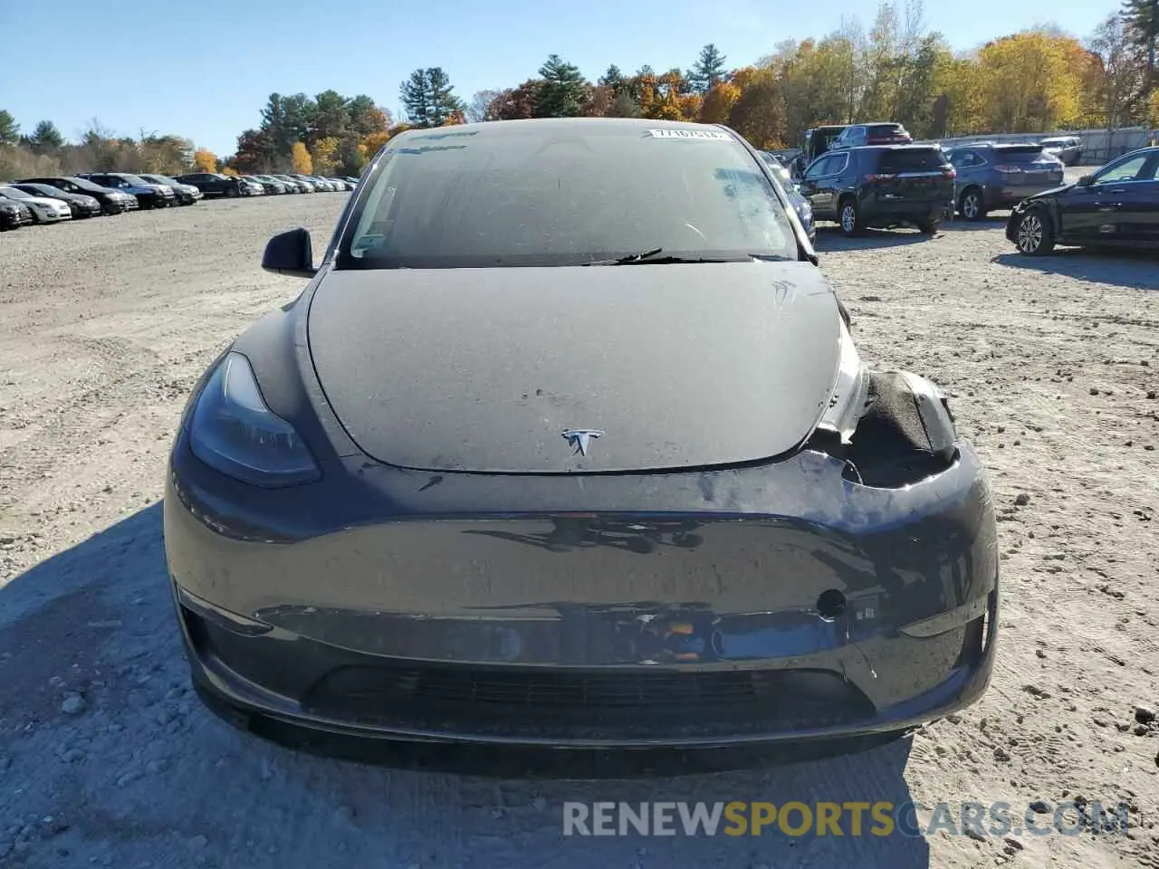 5 fotografías del automóvil dañado 7SAYGDED2RF018759 TESLA MODEL Y 2024