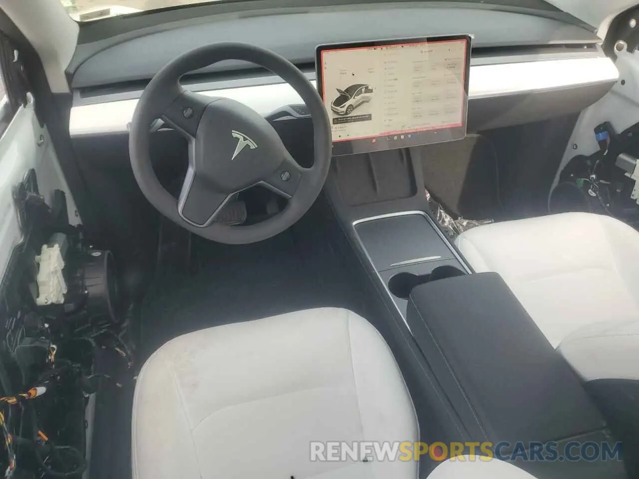 8 fotografías del automóvil dañado 7SAYGDED2RF042236 TESLA MODEL Y 2024