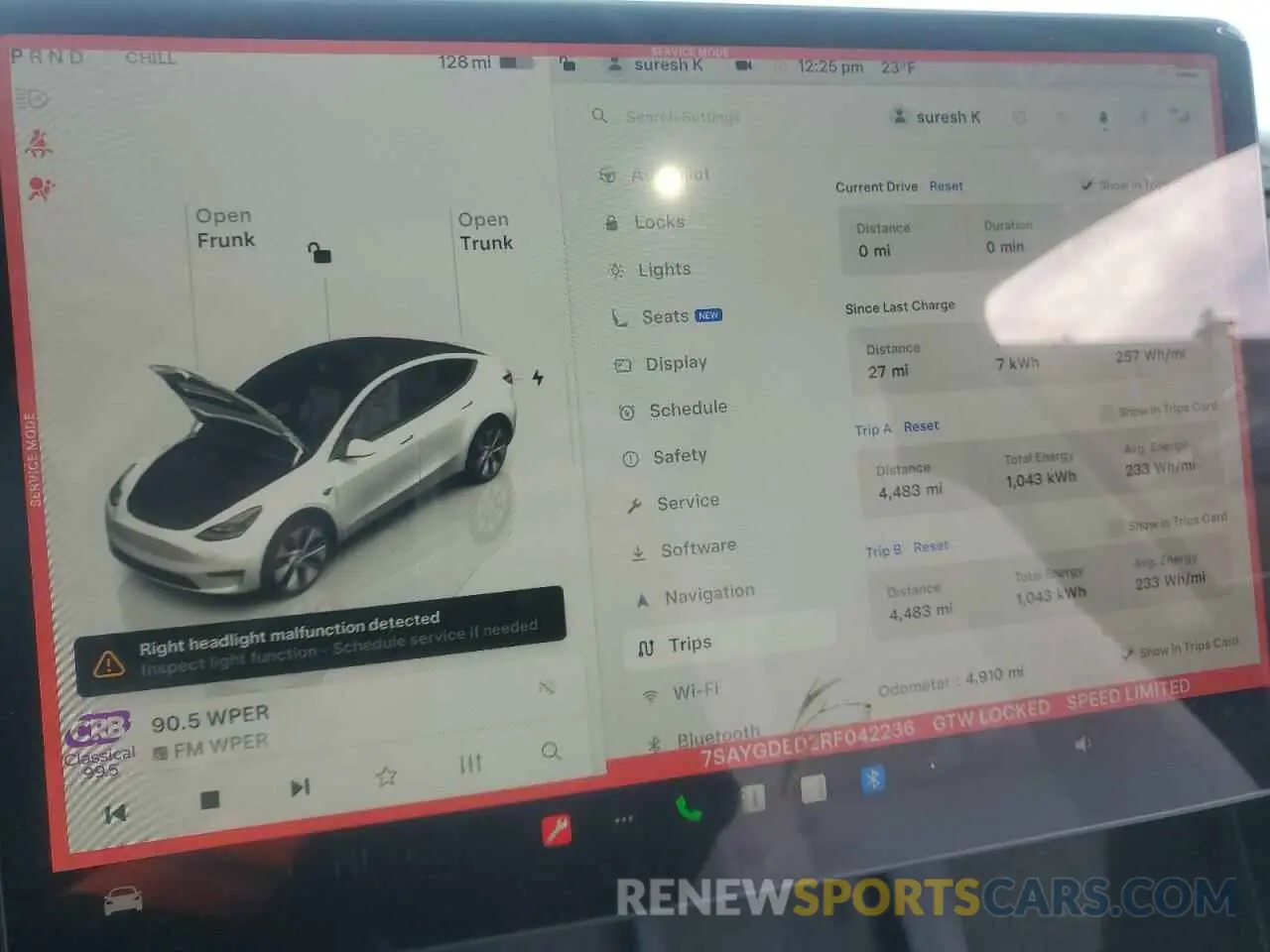 9 fotografías del automóvil dañado 7SAYGDED2RF042236 TESLA MODEL Y 2024