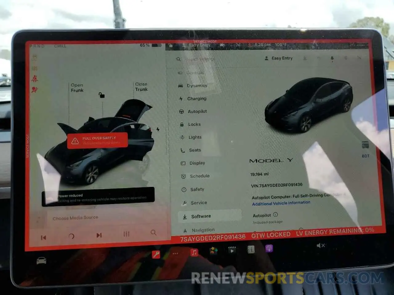 9 fotografías del automóvil dañado 7SAYGDED2RF091436 TESLA MODEL Y 2024