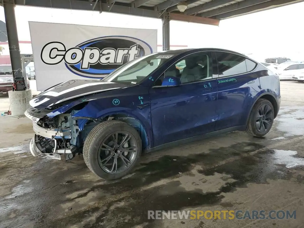 1 fotografías del automóvil dañado 7SAYGDED2RF119770 TESLA MODEL Y 2024