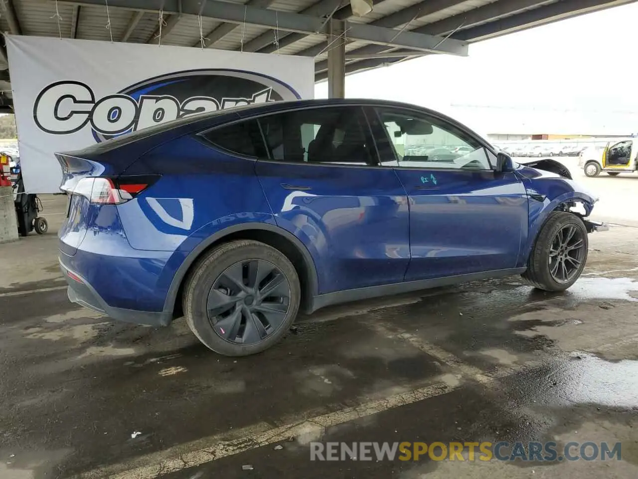 3 fotografías del automóvil dañado 7SAYGDED2RF119770 TESLA MODEL Y 2024