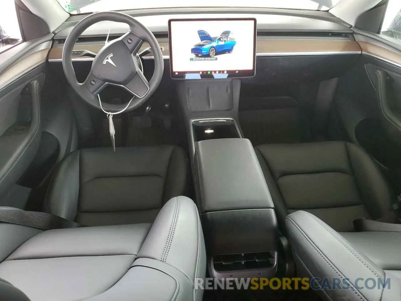 8 fotografías del automóvil dañado 7SAYGDED2RF119770 TESLA MODEL Y 2024