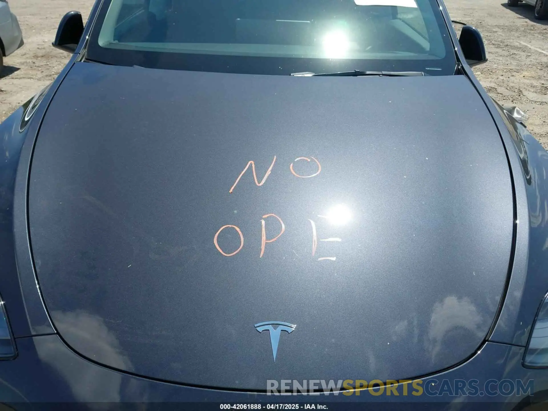 10 fotografías del automóvil dañado 7SAYGDED3RF019063 TESLA MODEL Y 2024