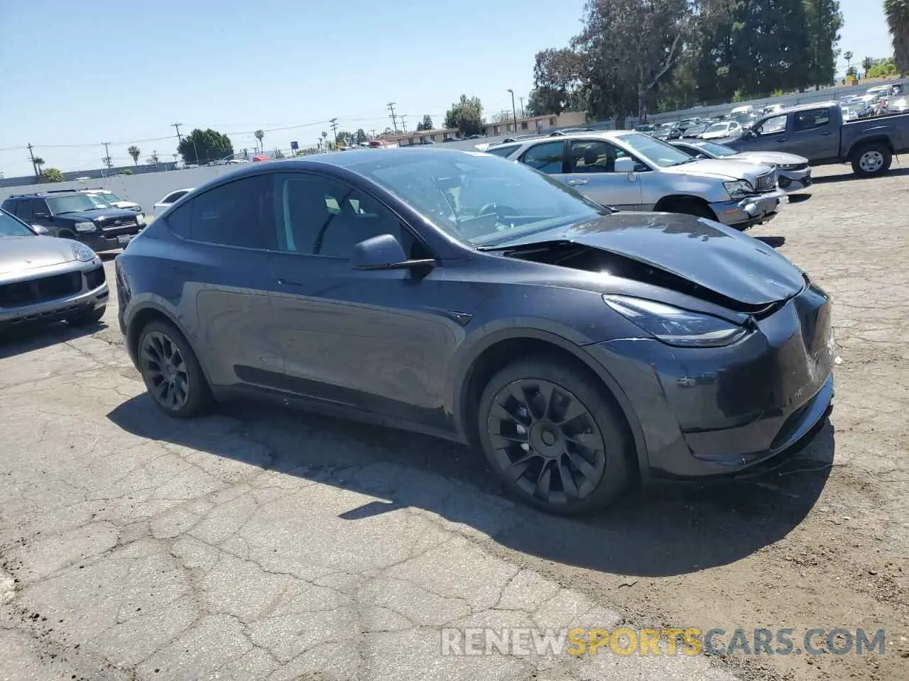 4 fotografías del automóvil dañado 7SAYGDED3RF056131 TESLA MODEL Y 2024