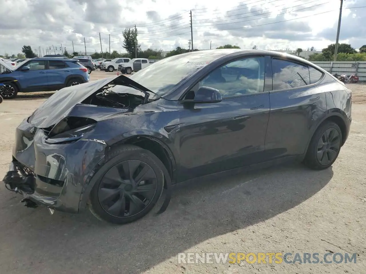 1 fotografías del automóvil dañado 7SAYGDED3RF113041 TESLA MODEL Y 2024