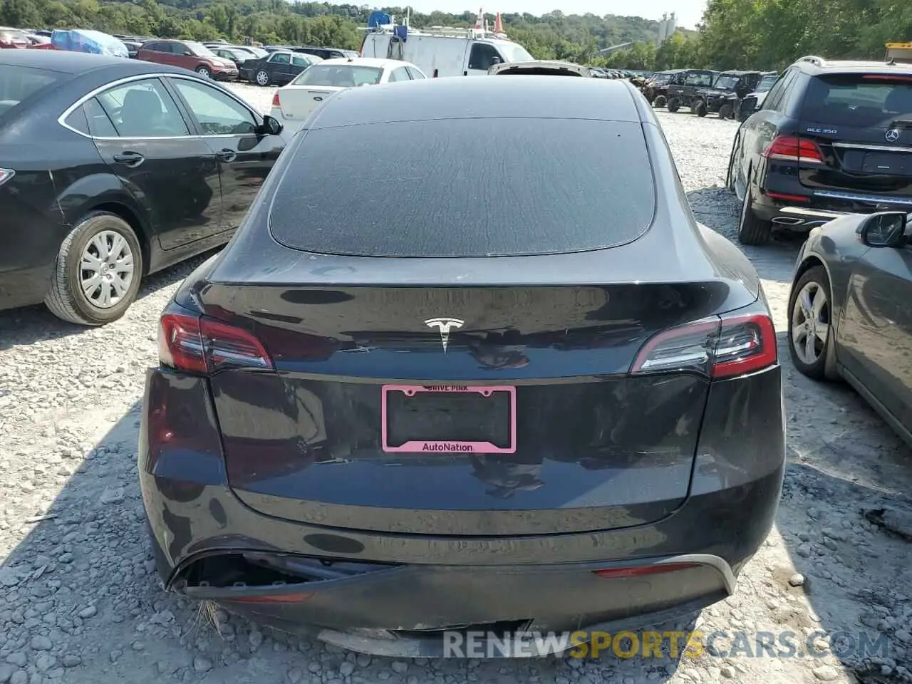 6 fotografías del automóvil dañado 7SAYGDED3RF114643 TESLA MODEL Y 2024