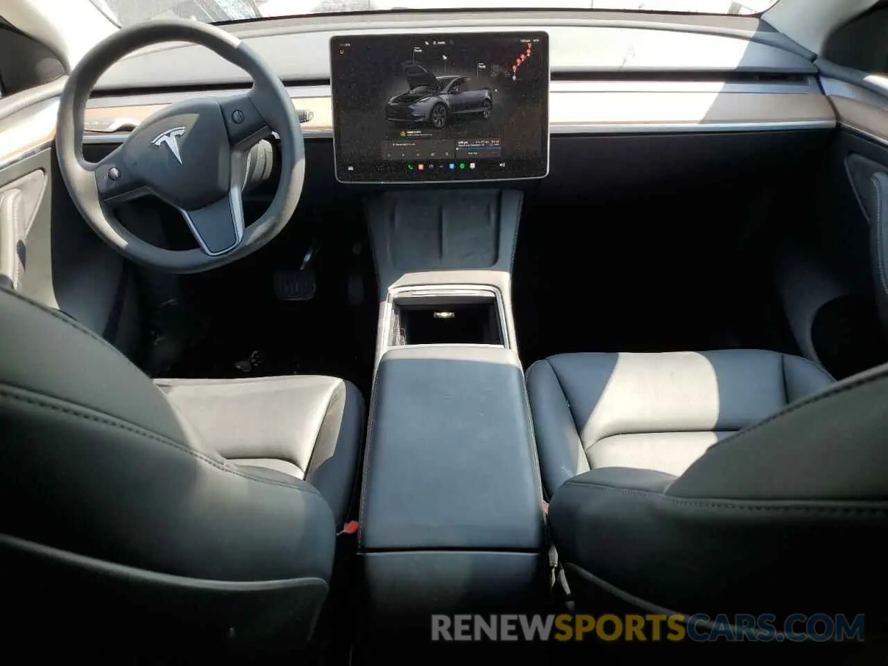 8 fotografías del automóvil dañado 7SAYGDED3RF114643 TESLA MODEL Y 2024