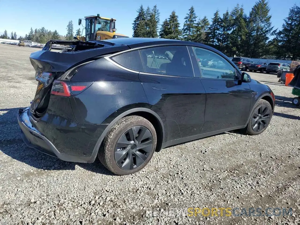 3 fotografías del automóvil dañado 7SAYGDED3RF151577 TESLA MODEL Y 2024