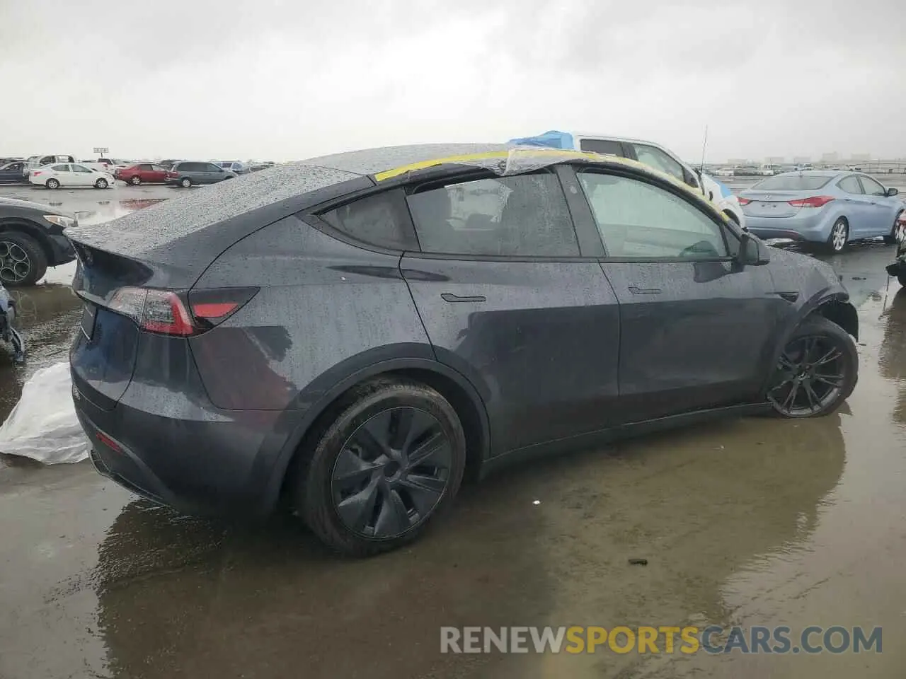 3 fotografías del automóvil dañado 7SAYGDED3RF162885 TESLA MODEL Y 2024