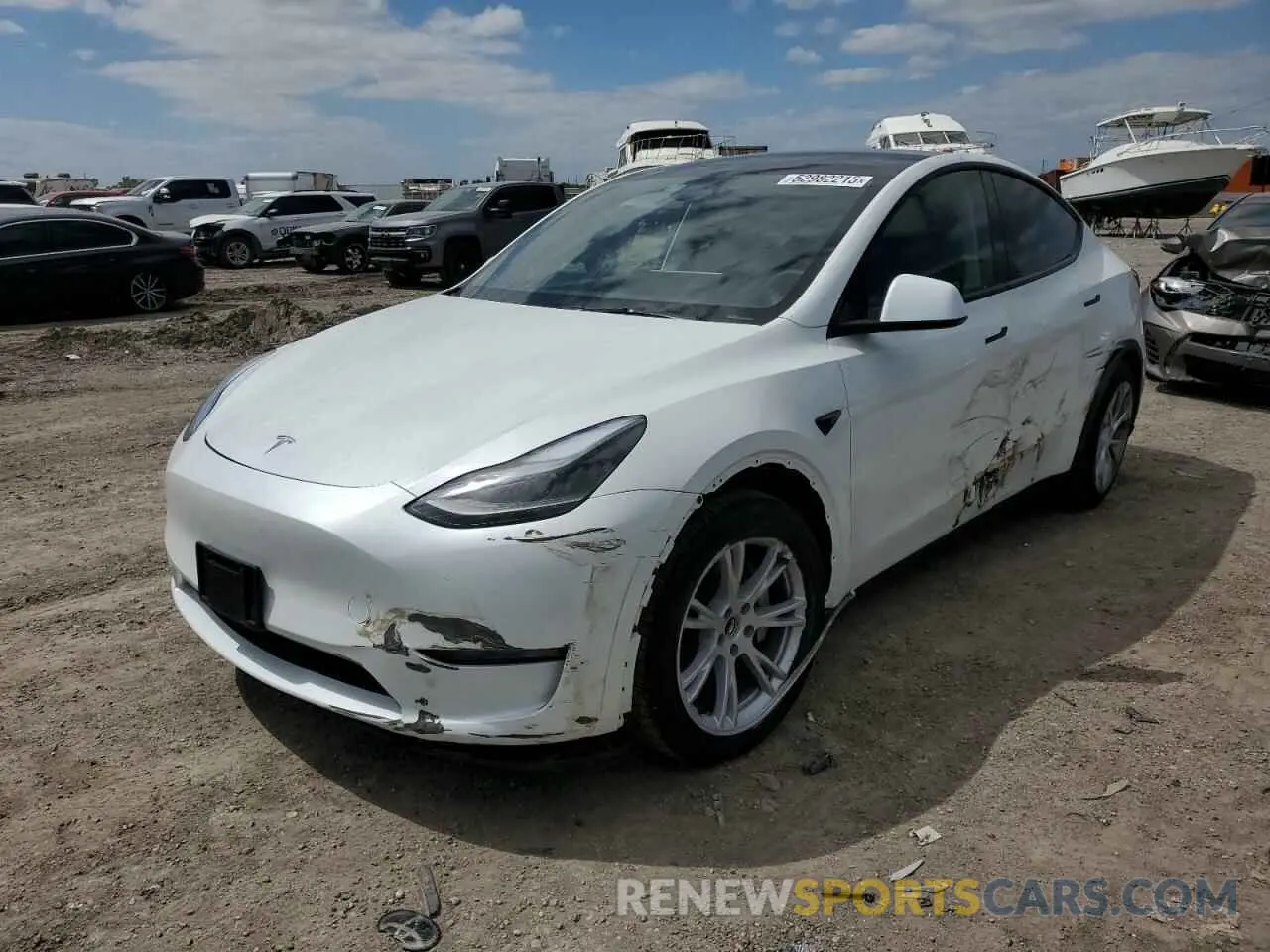 1 fotografías del automóvil dañado 7SAYGDED4RF068286 TESLA MODEL Y 2024