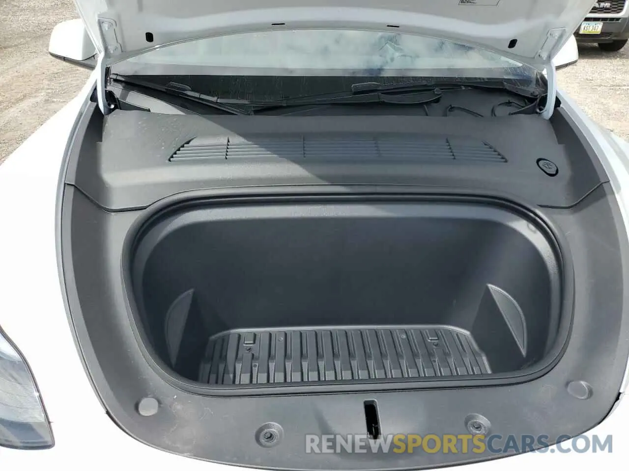 11 fotografías del automóvil dañado 7SAYGDED4RF068286 TESLA MODEL Y 2024
