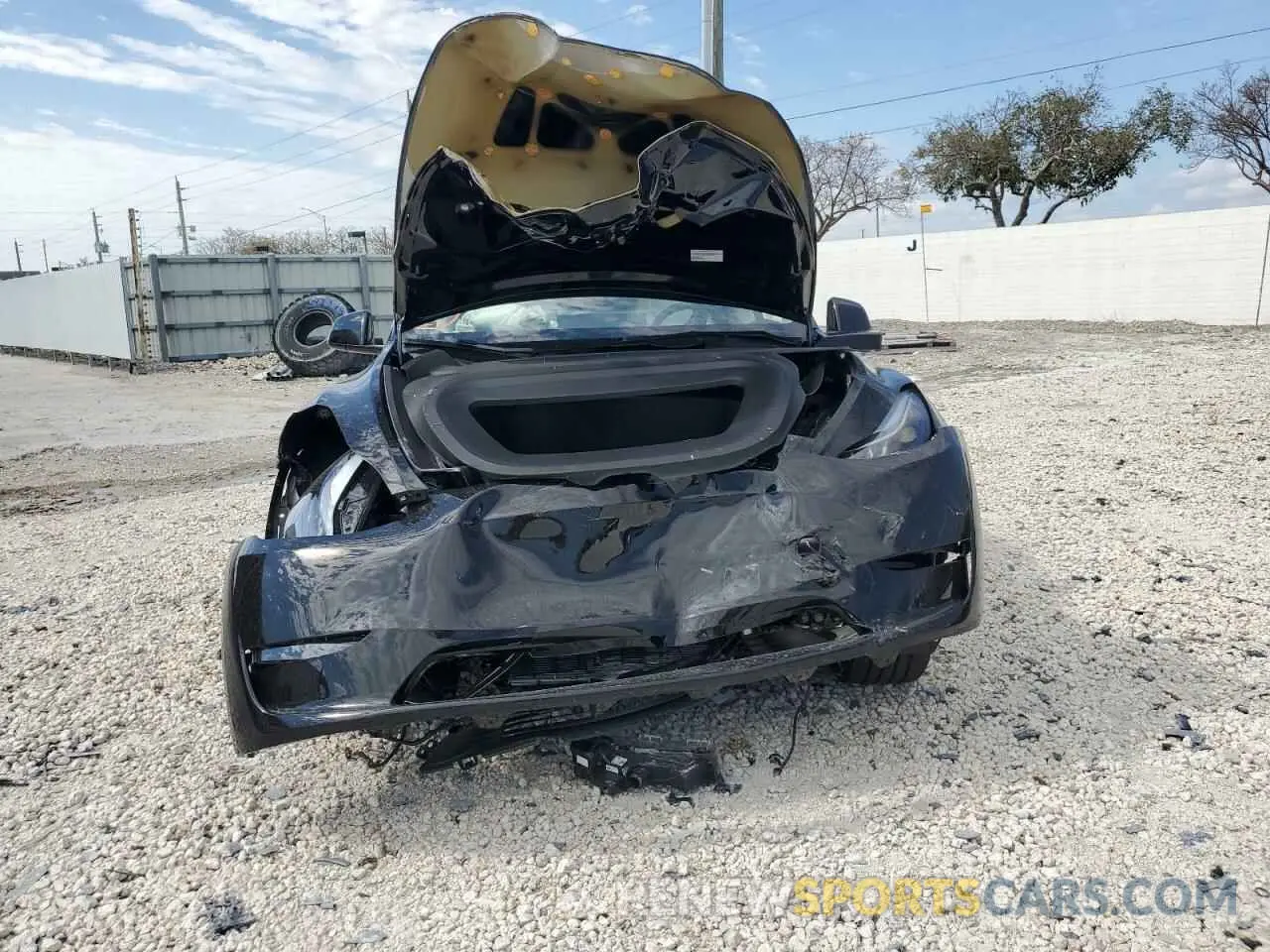 5 fotografías del automóvil dañado 7SAYGDED5RF009277 TESLA MODEL Y 2024