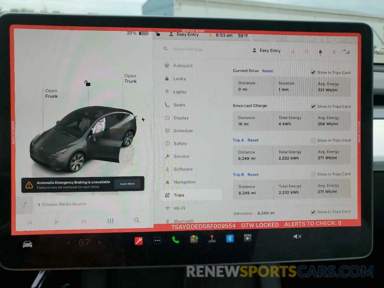 9 fotografías del automóvil dañado 7SAYGDED5RF009554 TESLA MODEL Y 2024