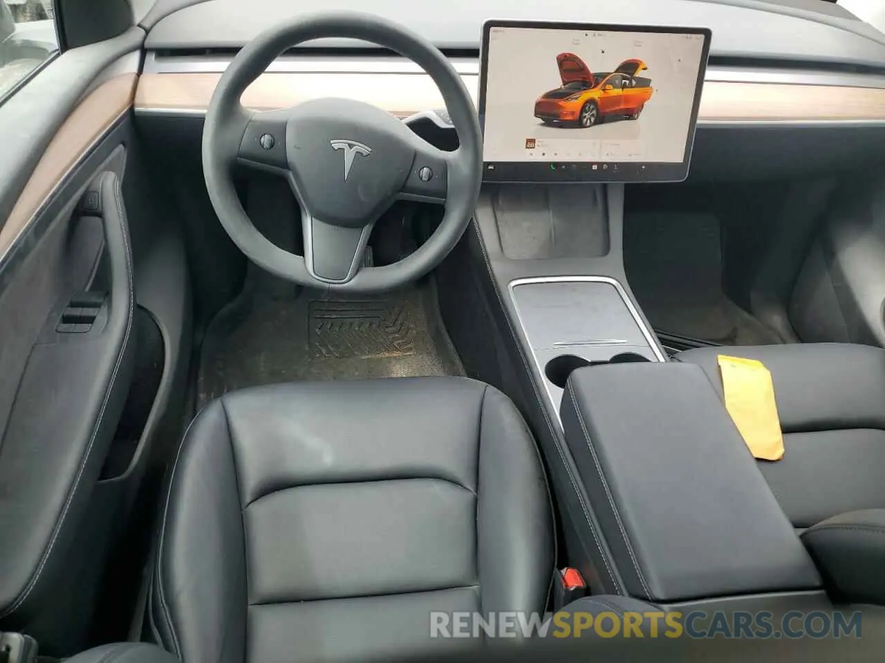 8 fotografías del automóvil dañado 7SAYGDED5RF018979 TESLA MODEL Y 2024