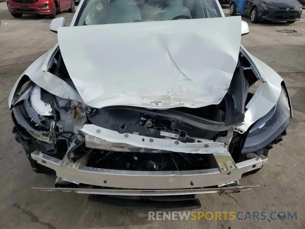 12 fotografías del automóvil dañado 7SAYGDED5RF045017 TESLA MODEL Y 2024