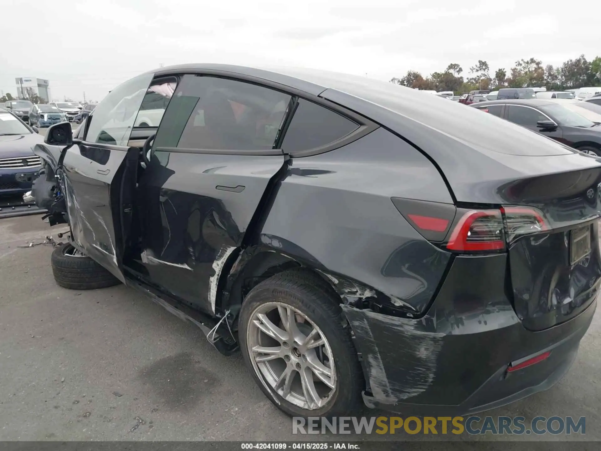 13 fotografías del automóvil dañado 7SAYGDED5RF056311 TESLA MODEL Y 2024