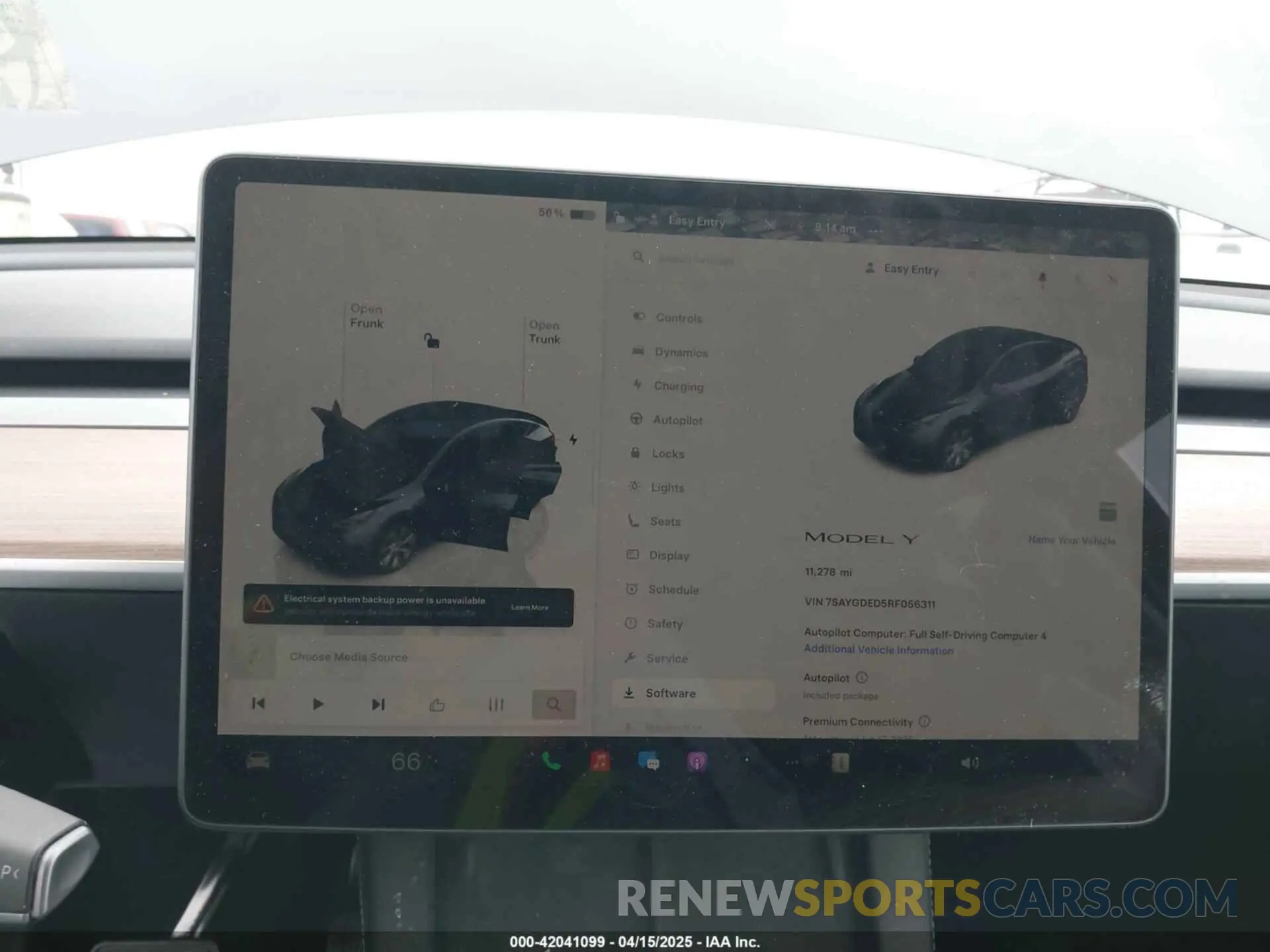 17 fotografías del automóvil dañado 7SAYGDED5RF056311 TESLA MODEL Y 2024
