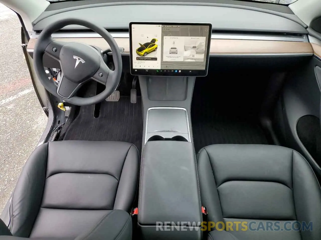 8 fotografías del automóvil dañado 7SAYGDED5RF093410 TESLA MODEL Y 2024
