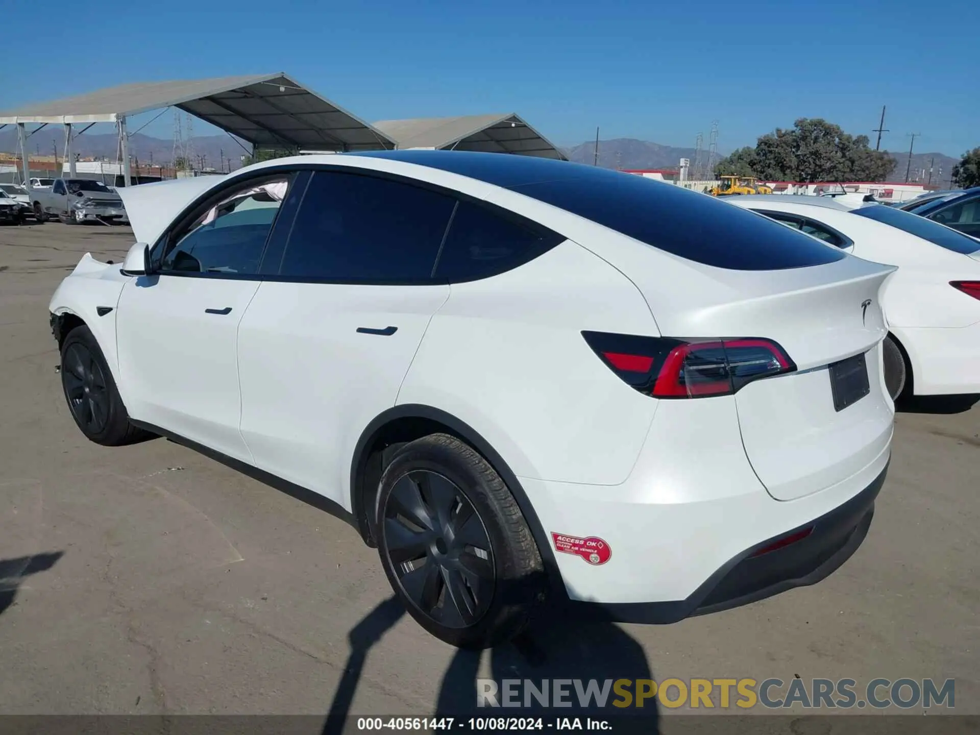 3 fotografías del automóvil dañado 7SAYGDED5RF154884 TESLA MODEL Y 2024