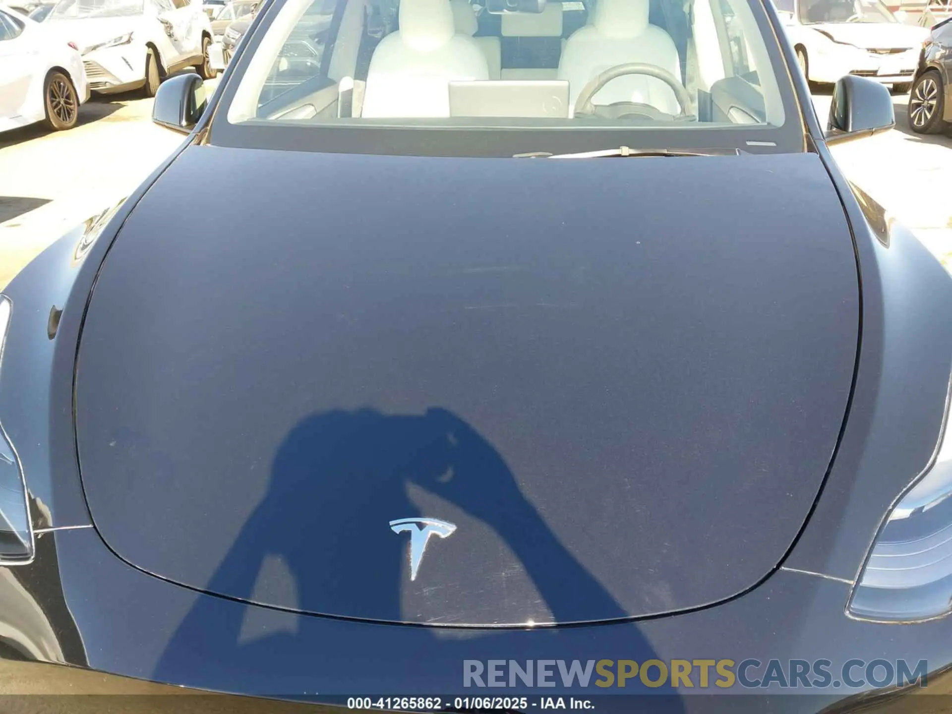 10 fotografías del automóvil dañado 7SAYGDED6RF152657 TESLA MODEL Y 2024