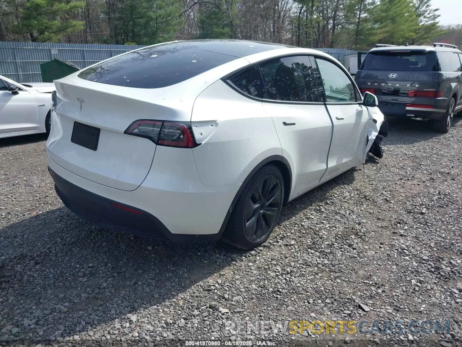 4 fotografías del automóvil dañado 7SAYGDED6RF160936 TESLA MODEL Y 2024