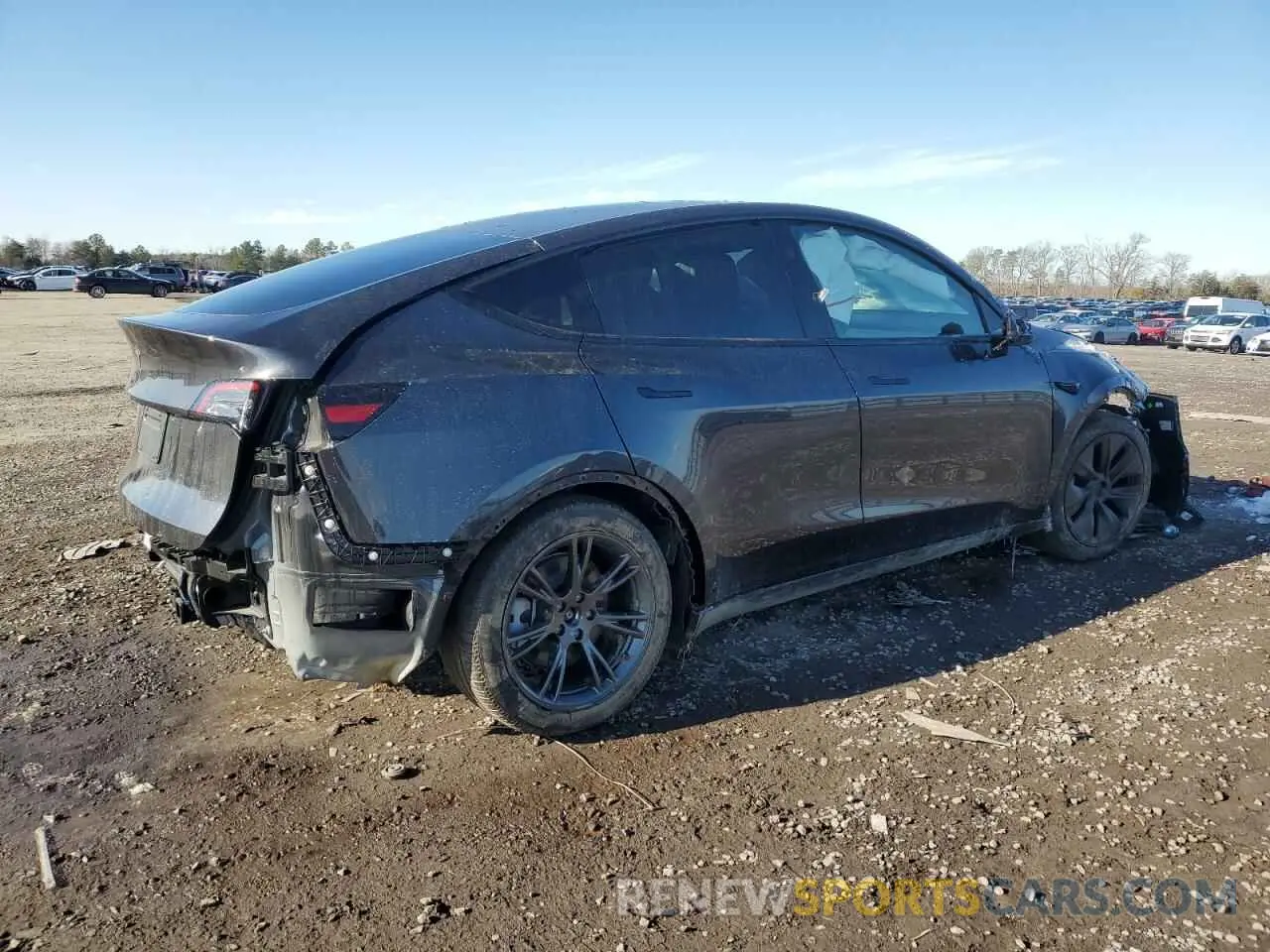 3 fotografías del automóvil dañado 7SAYGDED6RF161715 TESLA MODEL Y 2024